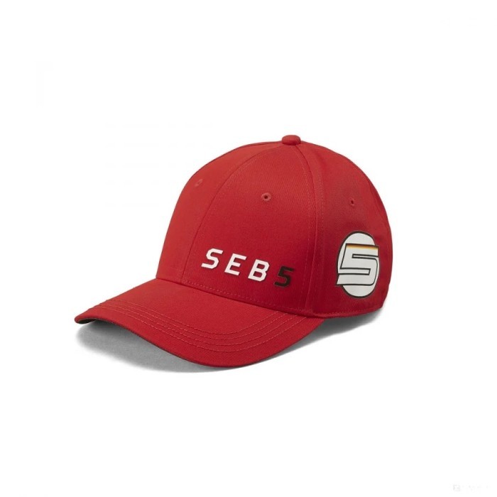 Scuderia Ferrari F1 2019 RARE Sebastian Vettel SEB5 Collection Curvebrim Cap. Topi Unisex Pria