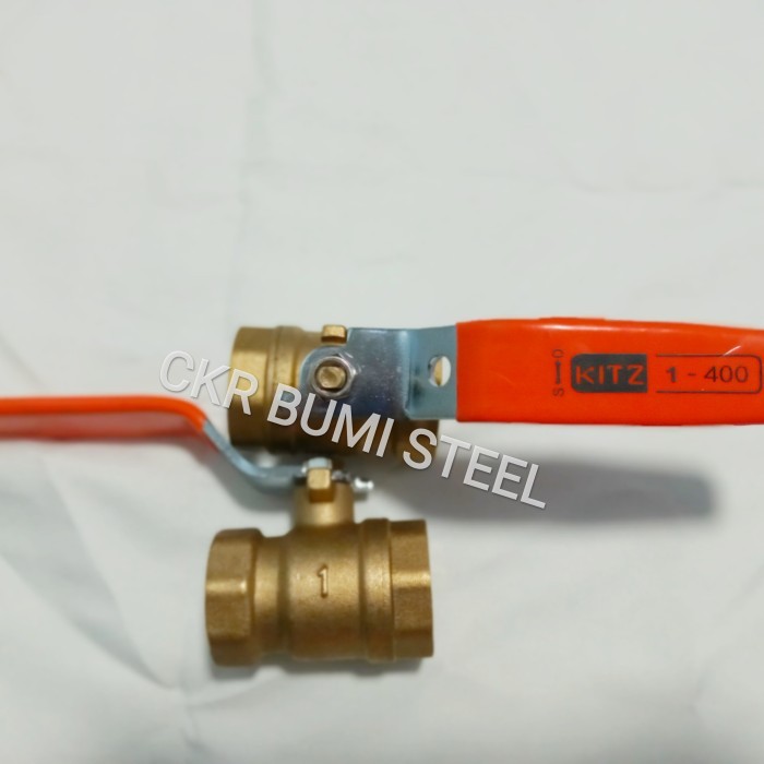 BALL VALVE 1" INCH KUNINGAN / STOP KRAN 1" INCH KUNINGAN