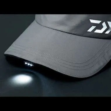 Topi Daiwa Original DC-35009 Black / Gray Free Topi Mancing Lampu