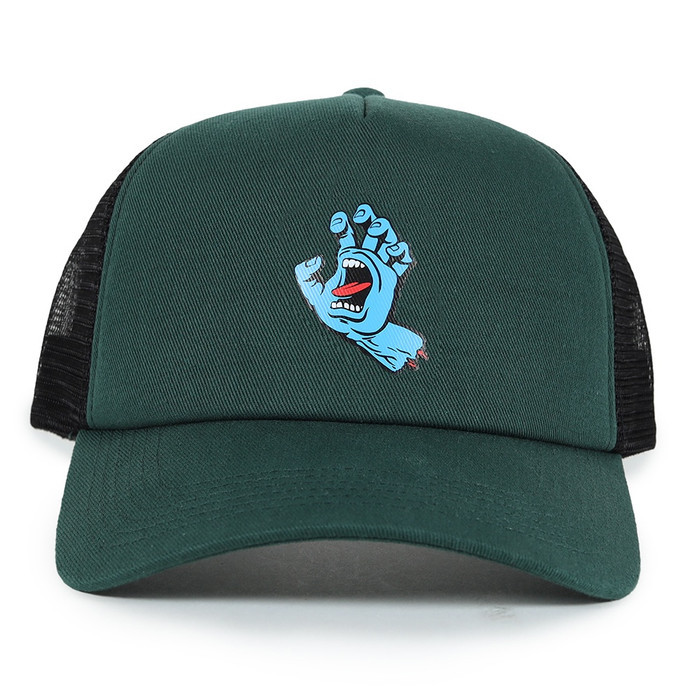 Santa Cruz Screaming Hand Trucker Hat Green