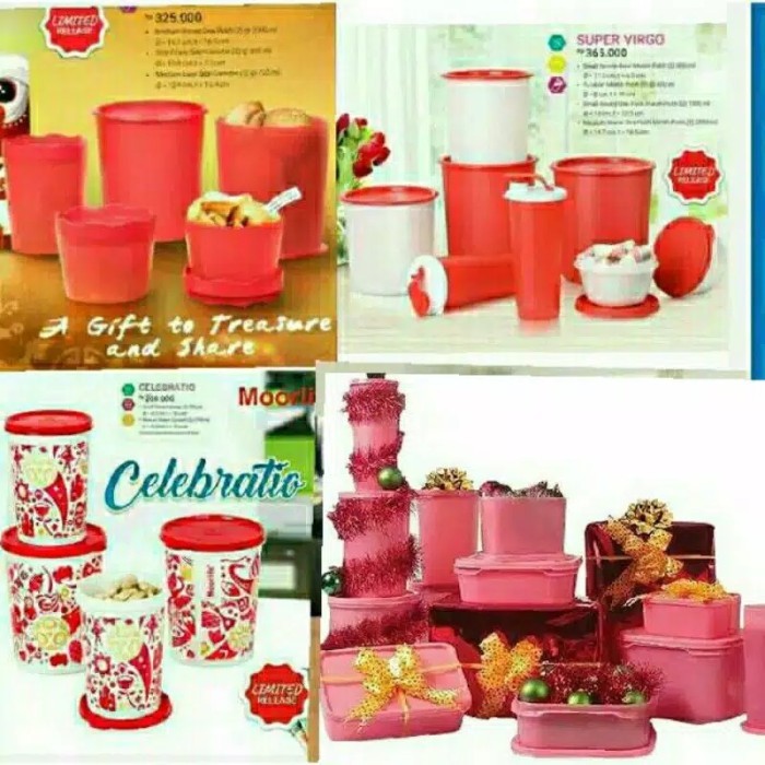 Toples Lengkap Murah Serba Merah Ori Like Tupperware