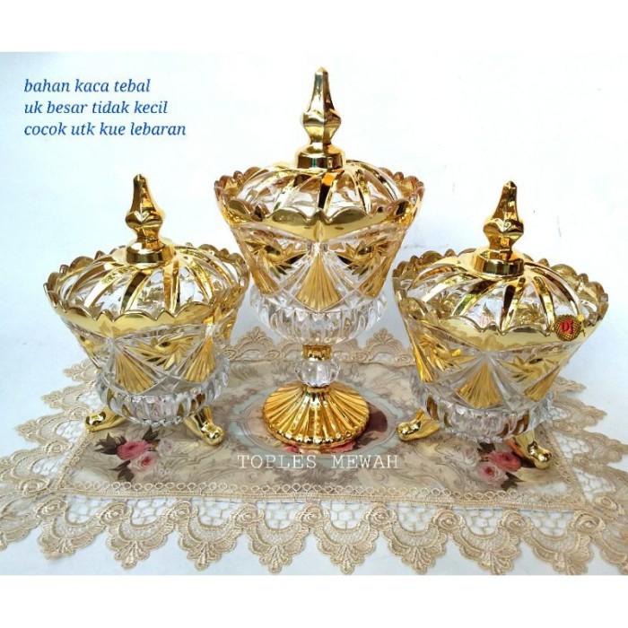 Toples Kristal Set Toples Kaki Toples Kaca
