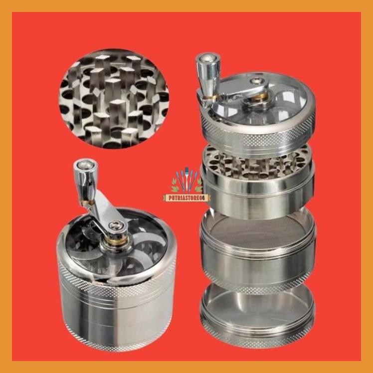 4 LAYERS MANUAL SPICE GRINDER RETRO BRONZE MINI HERB GRINDER