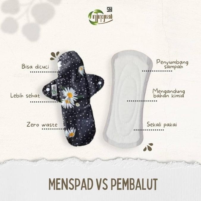 Paket Hemat Menspad Ningrat | pembalut kain cuci ulang pembalut sehat P88L