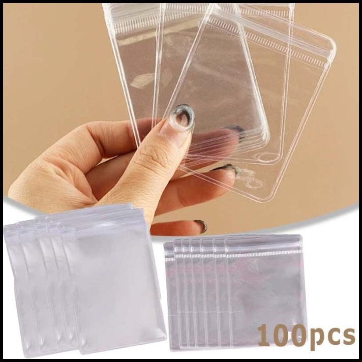 

100pcs Plastik Klip Tebal Aksesoris Clip Aksesoris Batu Akik Permata Ukuran 5x7cm /6*8cm