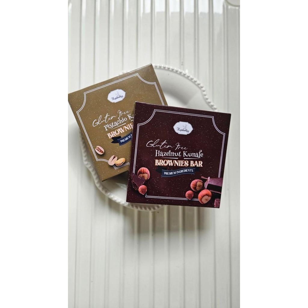

BARANG TERLARIS Kunafe Couverture Brownies Bar Gluten Free 10x10 cm