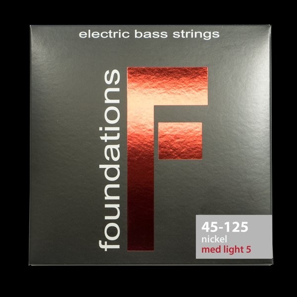 Fn545125L 5 String Light Foundations Nickel Bass Sit String Senar