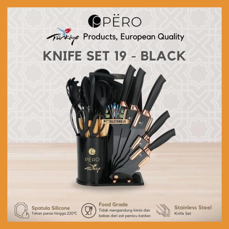 PERO KNIFE PISAU & SPATULA / KITCHENWARE SET 19