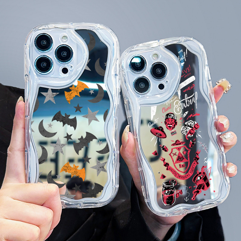 Casing Hp Untuk Samsung Galaxy S23 Plus S23 Ultra S23 FE Case Casing kelelawar HP Kesing transparan 