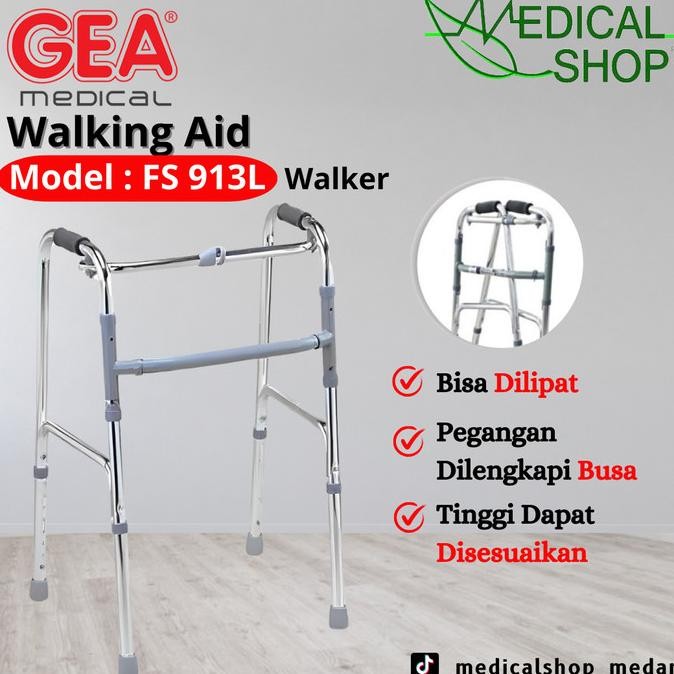 Walker Alat Bantu Jalan Terapi Tongkat GEA FS913 Original Gea