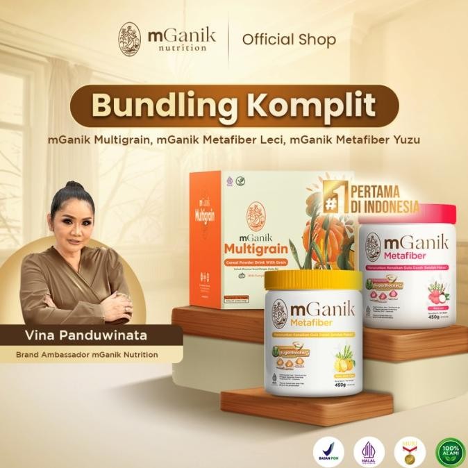 

SALE! MGANIK MULTIGRAIN LABU KUNING 500 GR + MGANIK METAFIBER JERUK YUZU 450 GR + MGANIK METAFIBER LECI 450 GR