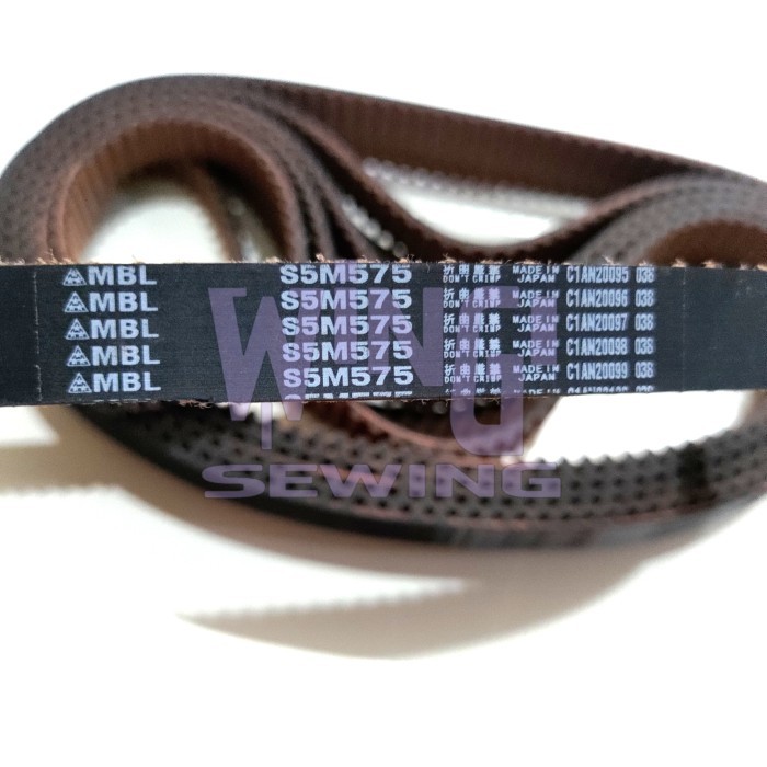 S5M575 TIMING BELT TALI MESIN JAHIT OVERDECK KAM SIRUBA F007