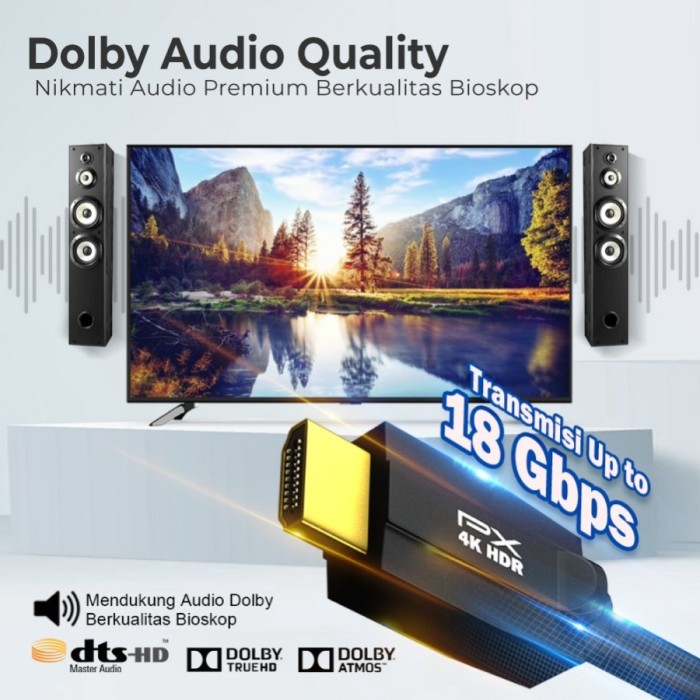 Kabel HDMI PX HD2-3MX HD2 3MX Premium High Speed HDMI Cable 3 Meter