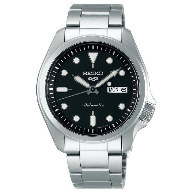 Seiko 5 Sports Srpe55K1 Black Dial Stainless Steel Strap Srpe55