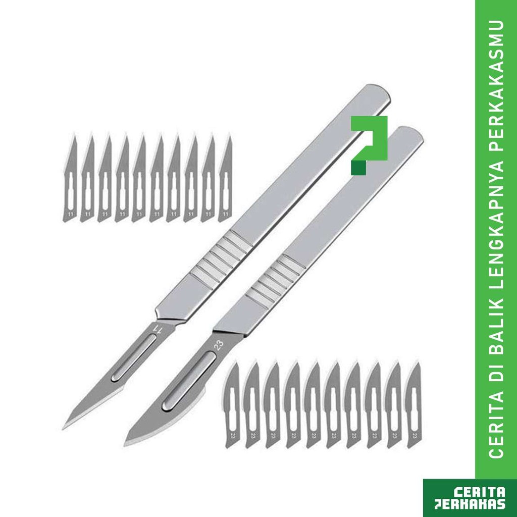 Bedah Pisau no 11 23 CP / Mata Gagang Surgical Blade Operasi