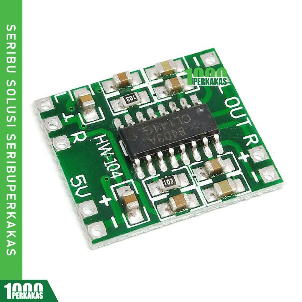 1P Audio Digital Amplifier PAM8403 / Micro 5V Kit Ampli Mini Class D Audio Amplifier Stereo 2 3W