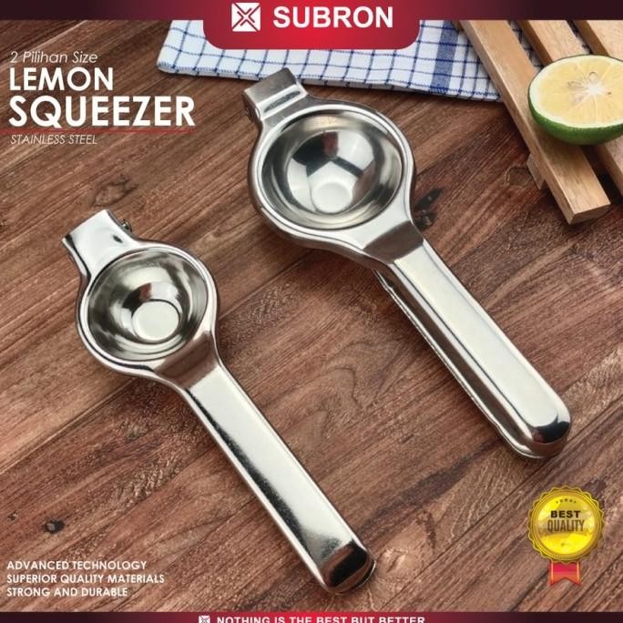 

SALE! SUBRON ALAT PERAS JERUK LEMON MANUAL PRESSER LM-01 SQUEEZER STAINLESS