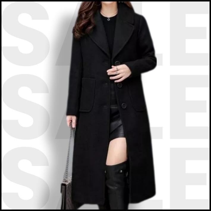 terbaru jubah blazer panjang wanita long coat selutut promo