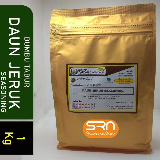 

SALE! BUMBU TABUR 1 KG RASA DAUN JERUK, HALAL, KEMASAN ALUMUNIUM ZIP LOCK