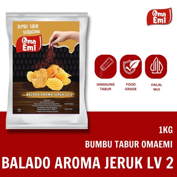 

SALE! BUMBU SERBAGUNA BALADO AROMA JERUK LEVEL 2 SIAP TABUR