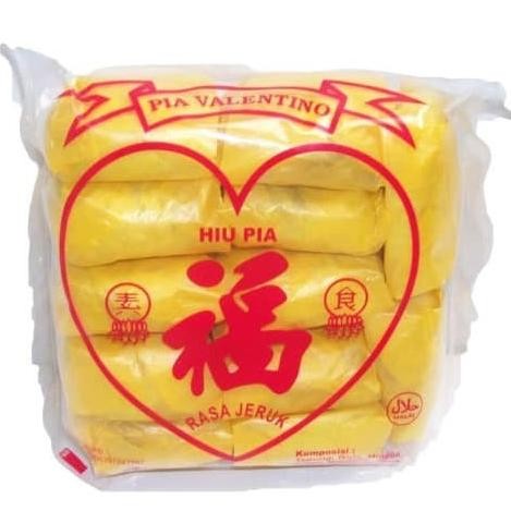 

SALE! KUE PIA VEGETARIAN HIU PIA VEGAN PIA RASA JERUK VALENTINO 12 PCS