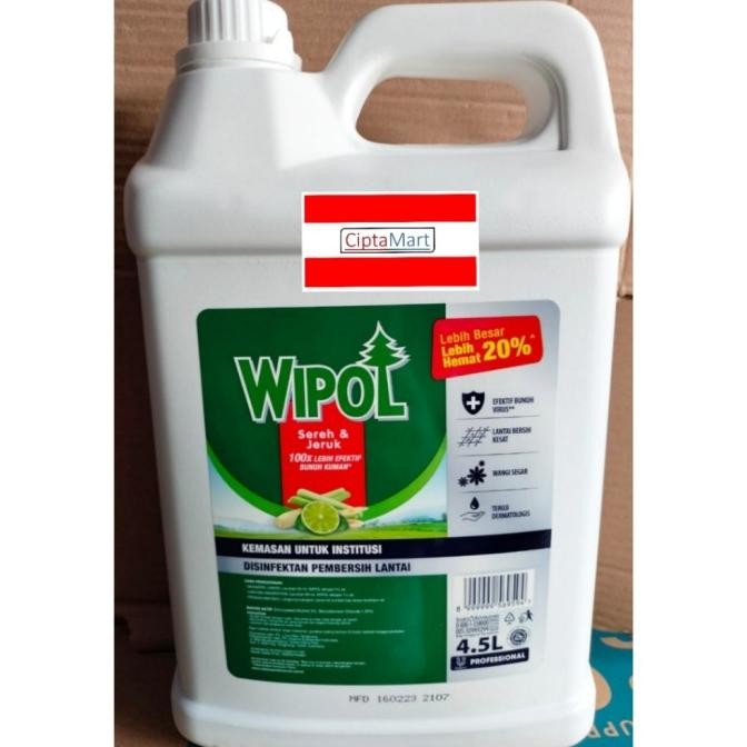 

SALE! WIPOL SEREH & JERUK JERIGEN 4.5 LITER