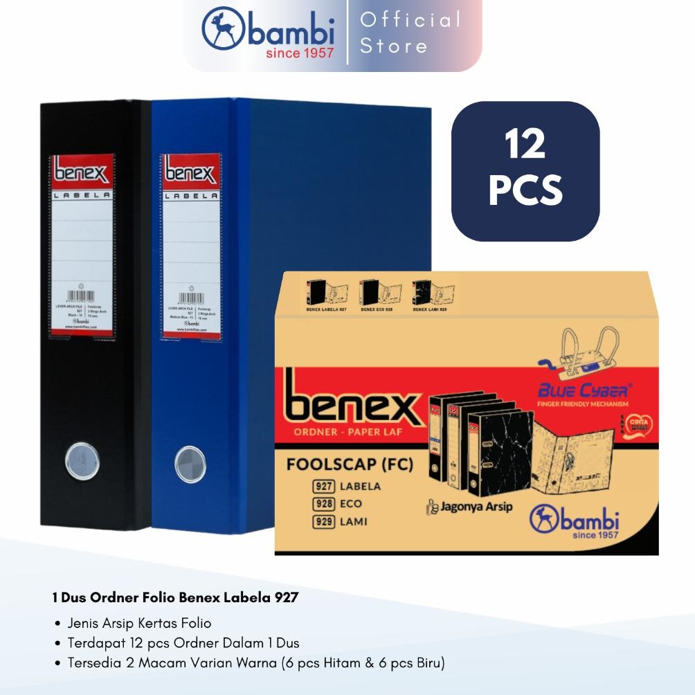 

DESPO 1 DUS BENEX LABELA LEVER ARCH FILE ORDNER FOLIO X COLOR JUMBO SIZE 75 MM