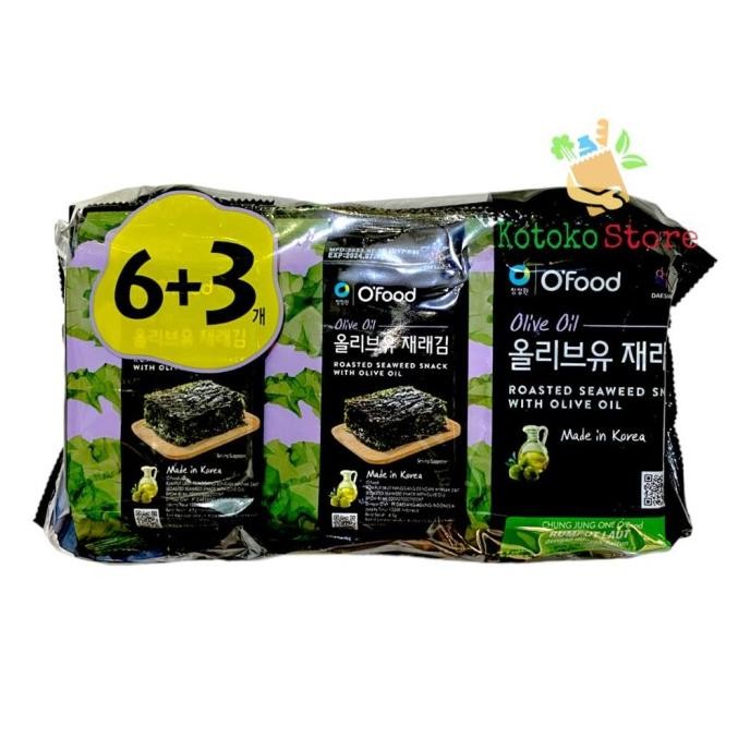 

stav rumput laut olive oil korea 6+3 chung jung one 40,5gr