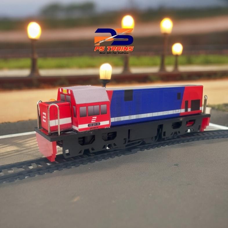 Viral [ MESIN ] RANGKAIAN MAINAN KERETA API CC201 LIVERY EKONOMI PERUMKA Berkualitas