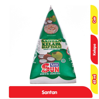 

Kara Sun Santan Kelapa Cair Siap Pakai 65 ml