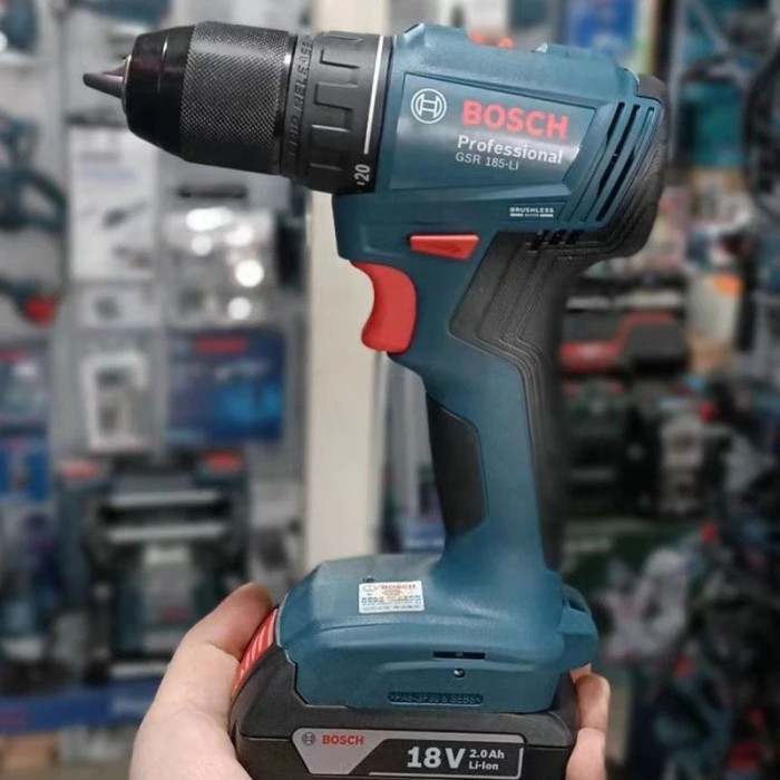 BOSCH Bor Baterai Cordless Drill Driver Gsb 180 Li BETON KAYU BESI