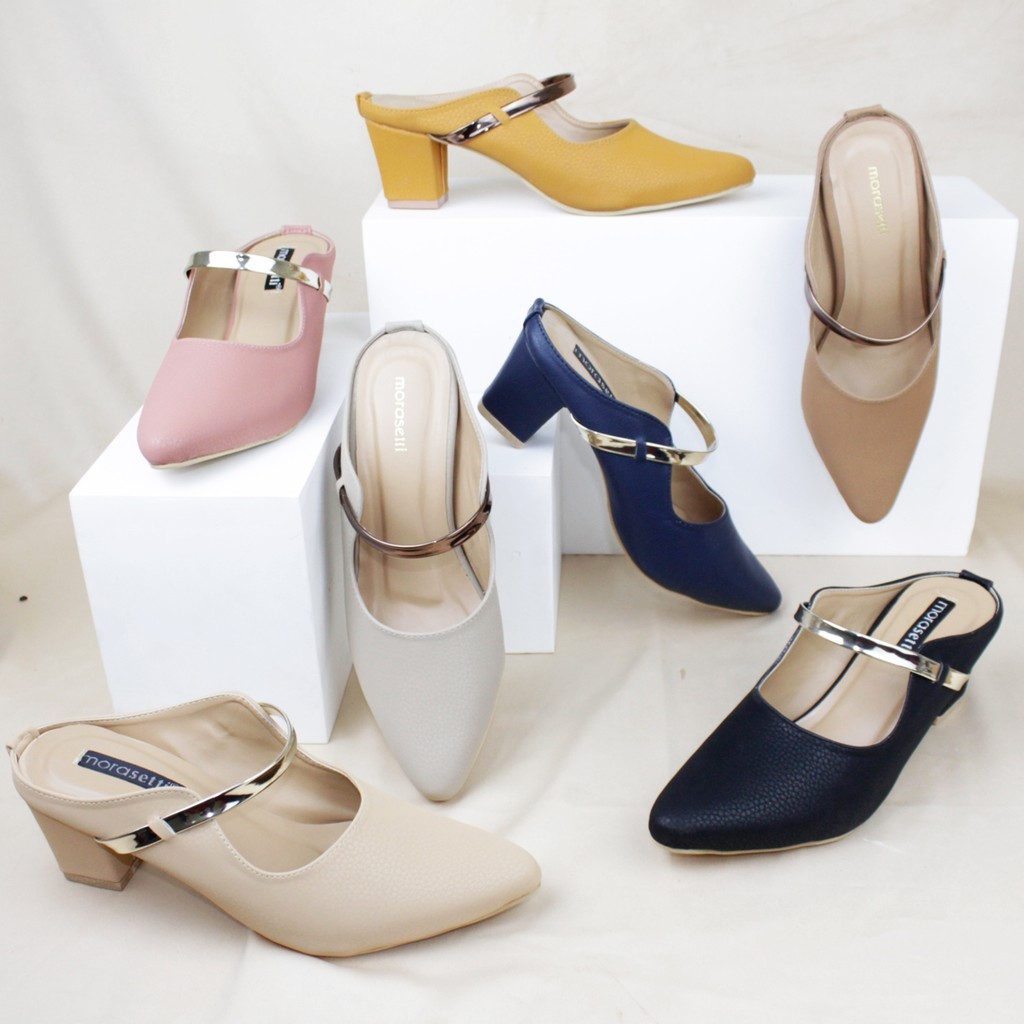 Hill Engagement Formal Hels Fashion Modern Heels Pengantin Prempuan Sandal Wanita Hak Tahu 3Cm Haigh