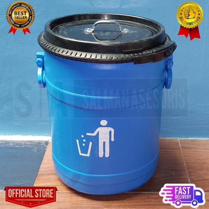 Drum Tong Plastik 30 Liter. Tempat Sampah Plastik