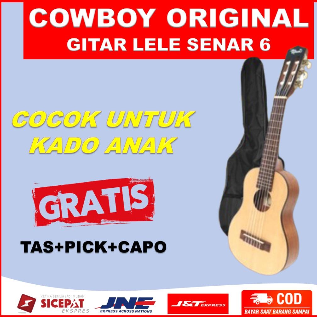 Gitar Mini Kecil Guitalele Gitar Lele Gitarlele Senar 6 Cowboy Orinal