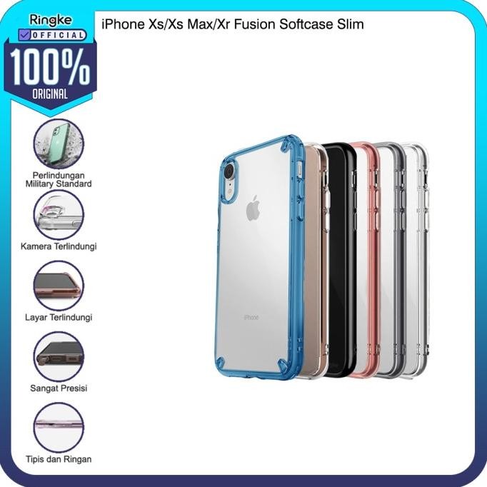Case Ringke iPhone Xr Fusion Onyx Air S Fusion X Camo Casing Softcase Anti Crack Tipis Slim Armor Mi