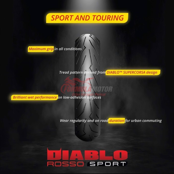 110/70-17 + 130/70-17 Ban Pirelli Diablo Rosso Sport Ring 17