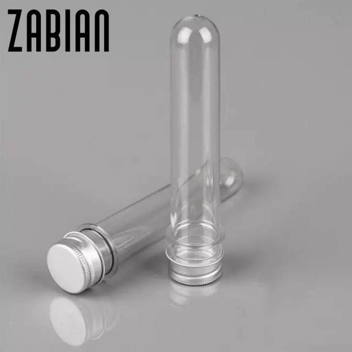 Zabian - Plastik Tube Test 40ml dengan tutup stainless