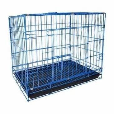 Kandang Besi Lipat Kotak Ukuran Besar Kucing Anjing Kelinci Burung
