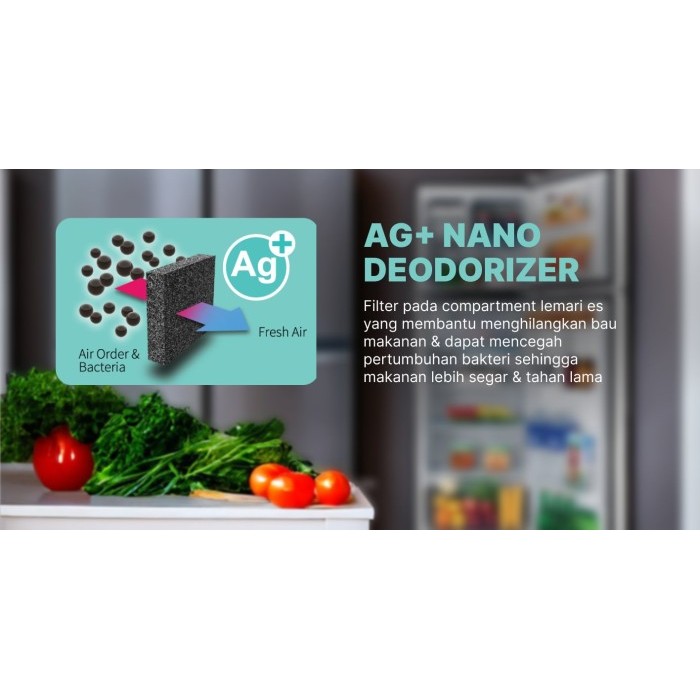 Kulkas 2 Pintu SHARP SJ-420GP-SD - Plasmacluster Ion - Jabodetabek