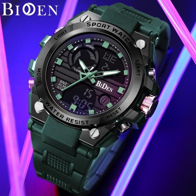 Biden Jam Tangan Pria Analog&Digital Original Sports Tali Silikon