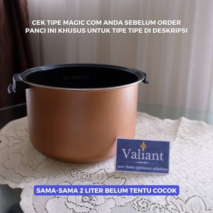 Panci Teflon Inner Pot Magic Com Yong Ma 2 Liter (Wing)