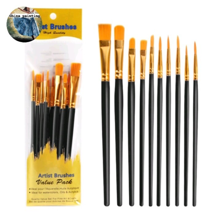 

1 SETT 10PCS KUAS LUKIS/SETT KUAS MELUKIS/PAINTING BRUSH