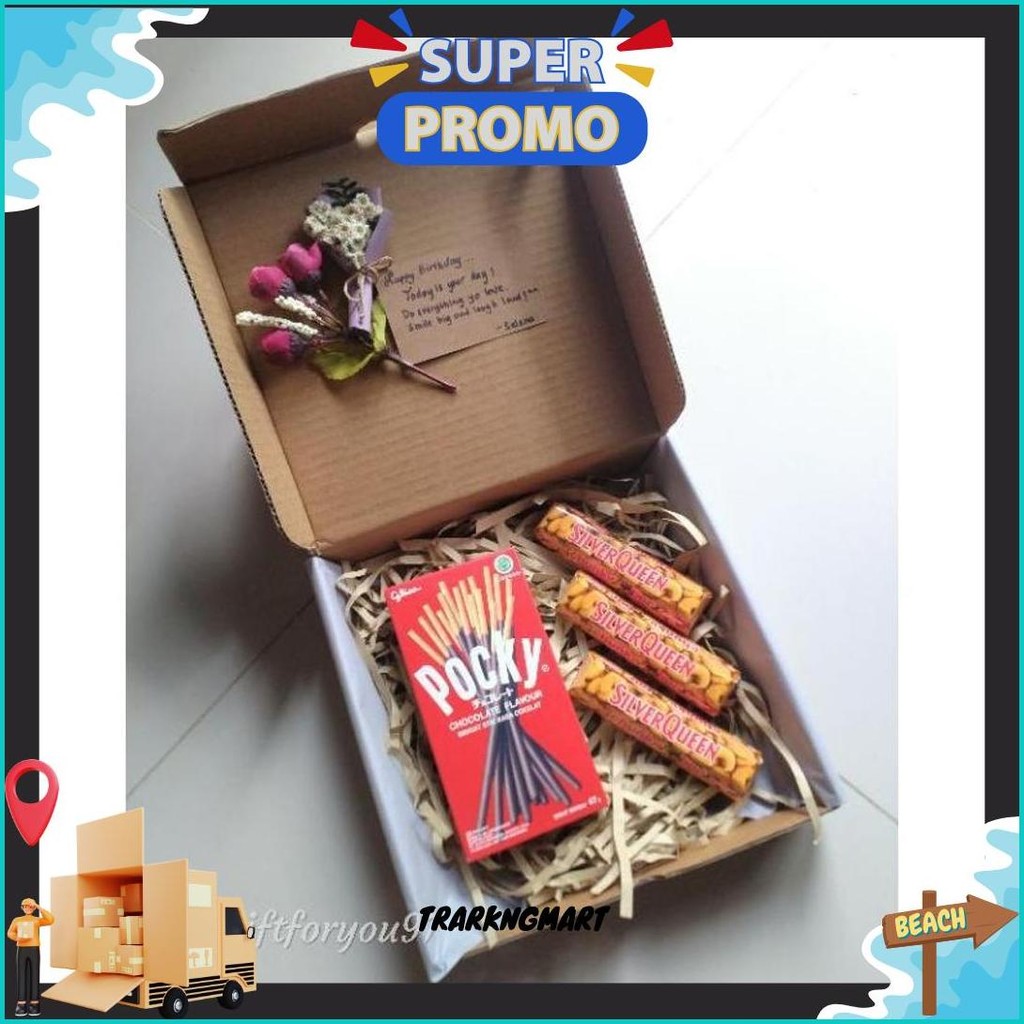 

Snack Box (Coklat Edition)/Hampers Box/Hampers Snack/Hadiah Wisuda/Hadiah Ulang Tahun Bisa Cod
