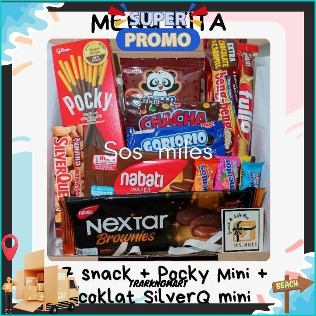

(Coklat Item) Snack Box | Gift Snack Box Termurah Banget