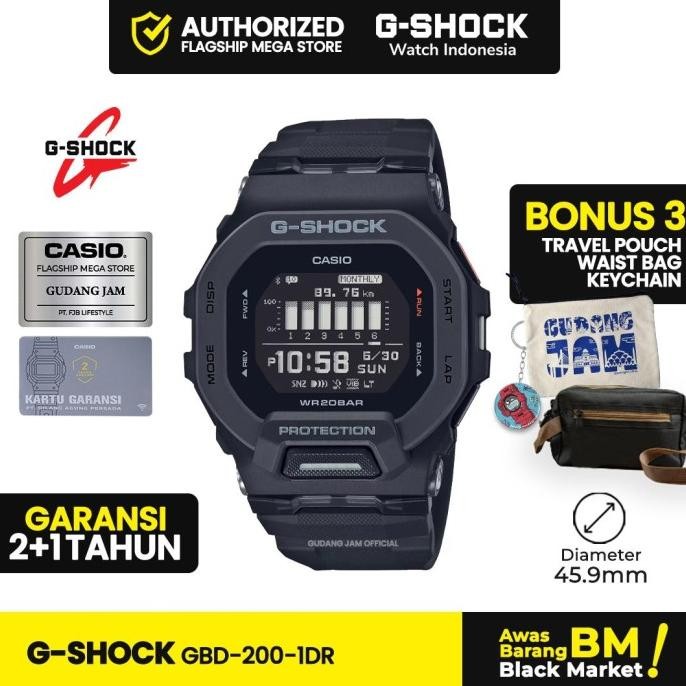 G-Shock Gshock Gbd-200-1Dr Gbd-200-1D Gbd-200 Gbd200 Gbd 200