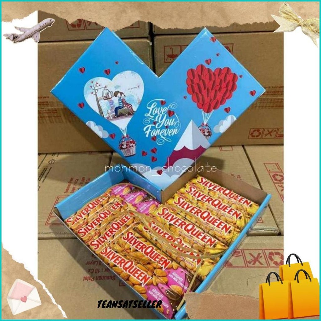 

Hampers Coklat Silverqueen Love Chunky Isi 12 - Free Kartu Ucapan (Tulis Dicatatan) Termurah Banget