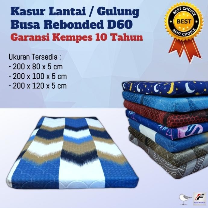 Kasur Lantai Rebonded Garansi 10 Tahun (Density 60)