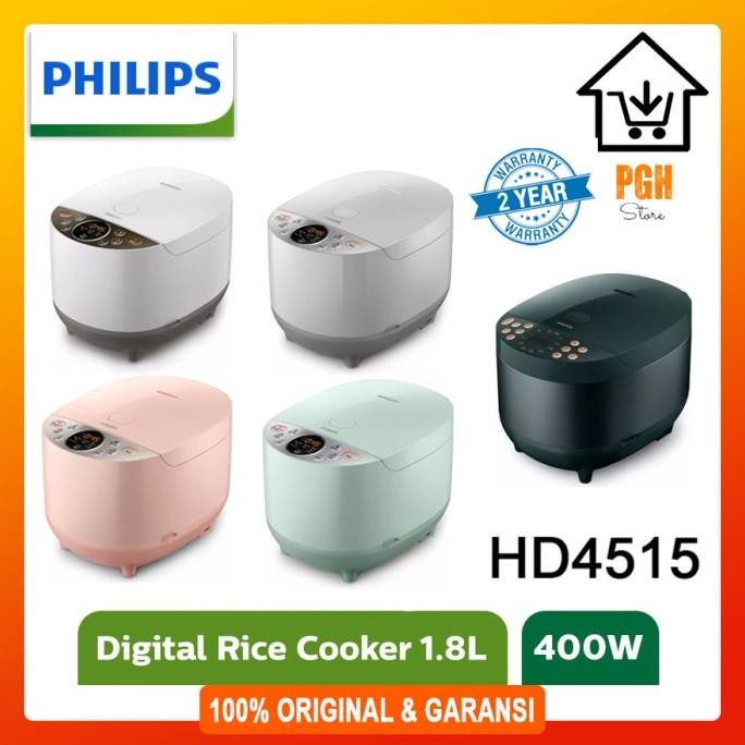 (Harga Promo) Philips Magic Com Rice Cooker Digital Hd 4515/33 Hd 4515