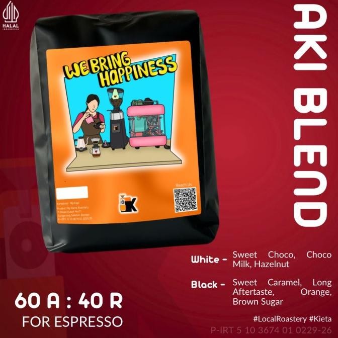 

Espresso Blend / Biji Kopi (Aki Blend) / Kopi Sangrai Original Dan Terpercaya