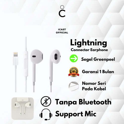 Headset iPhone Lightning Original 100% iPhone 7 8 X XR XS 11 12